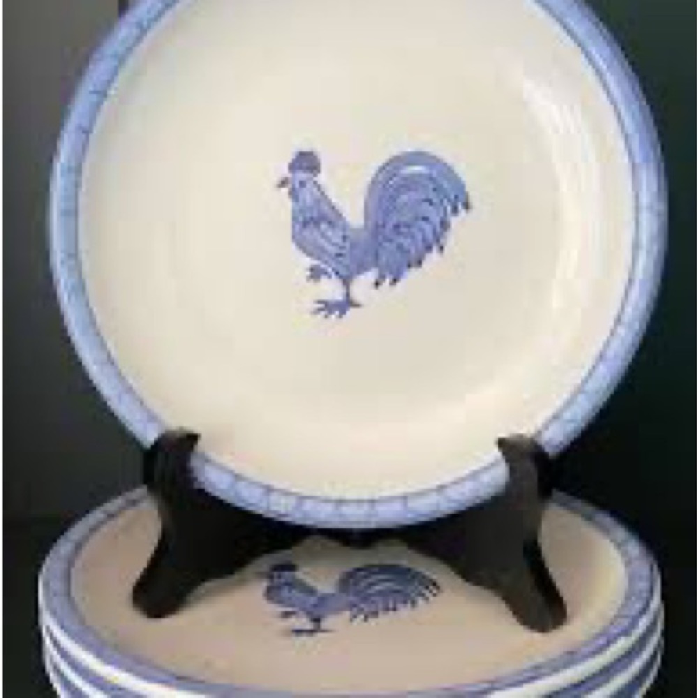 Folkcraft Stoneware Morning Farm Dinner Plate.